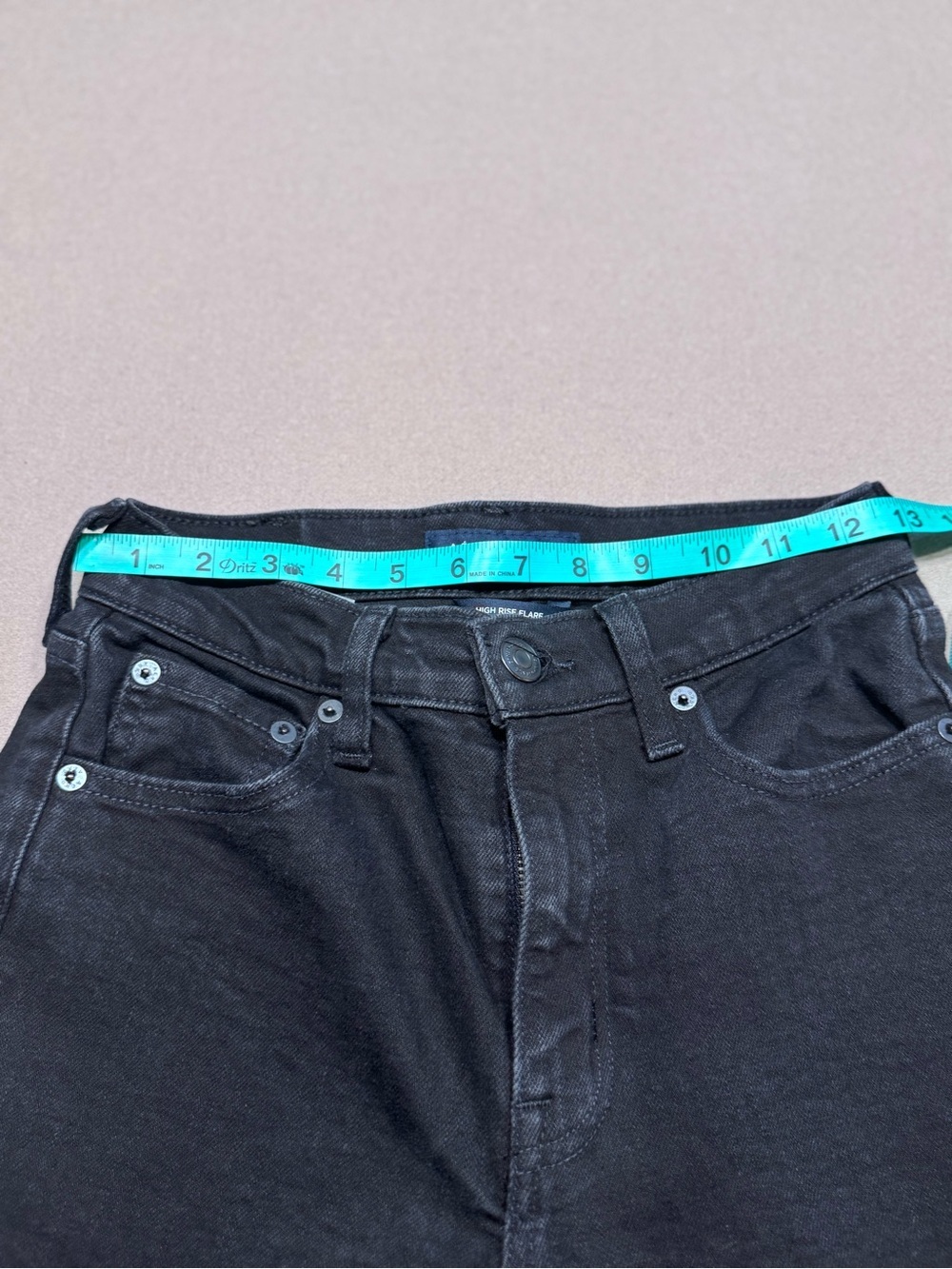 Aeropostale Black High-Rise Flare Jeans - Picture 7 of 7